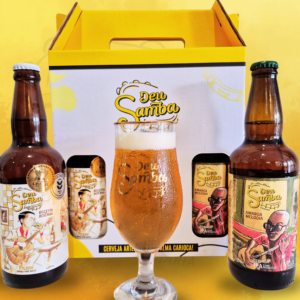 Kit Presente 2 Cervejas (500ml) + 1 Taça