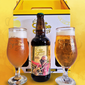 Kit Presente 1 Cerveja (500ml) + 2 Taças